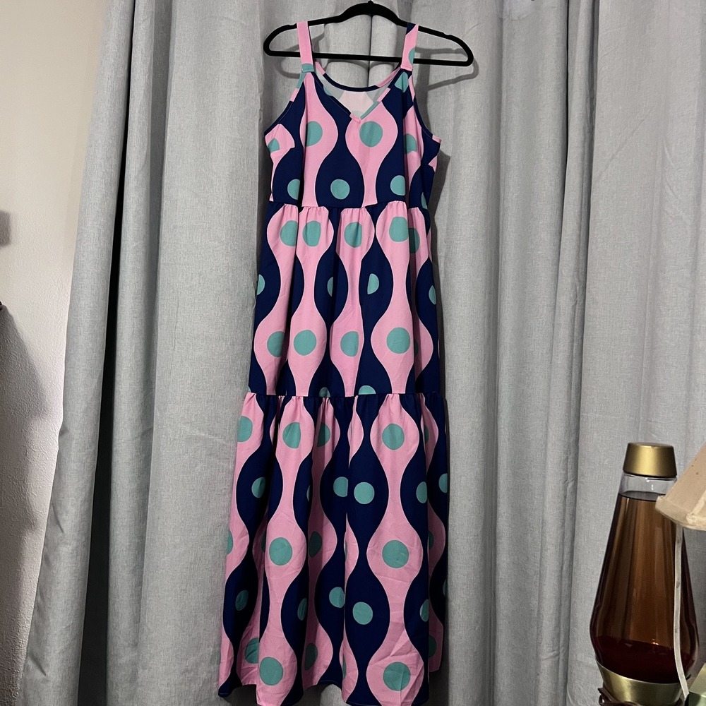 Shein Multi Color Maxi Dress Size XL
